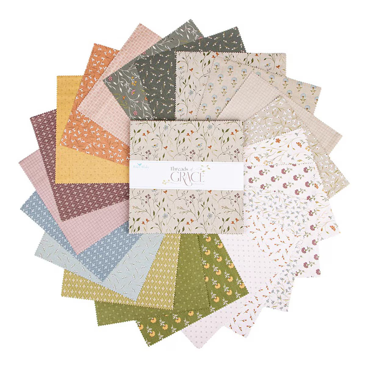 Riley Blake Threads of Grace Fabric 10" Stacker 10-16820-42