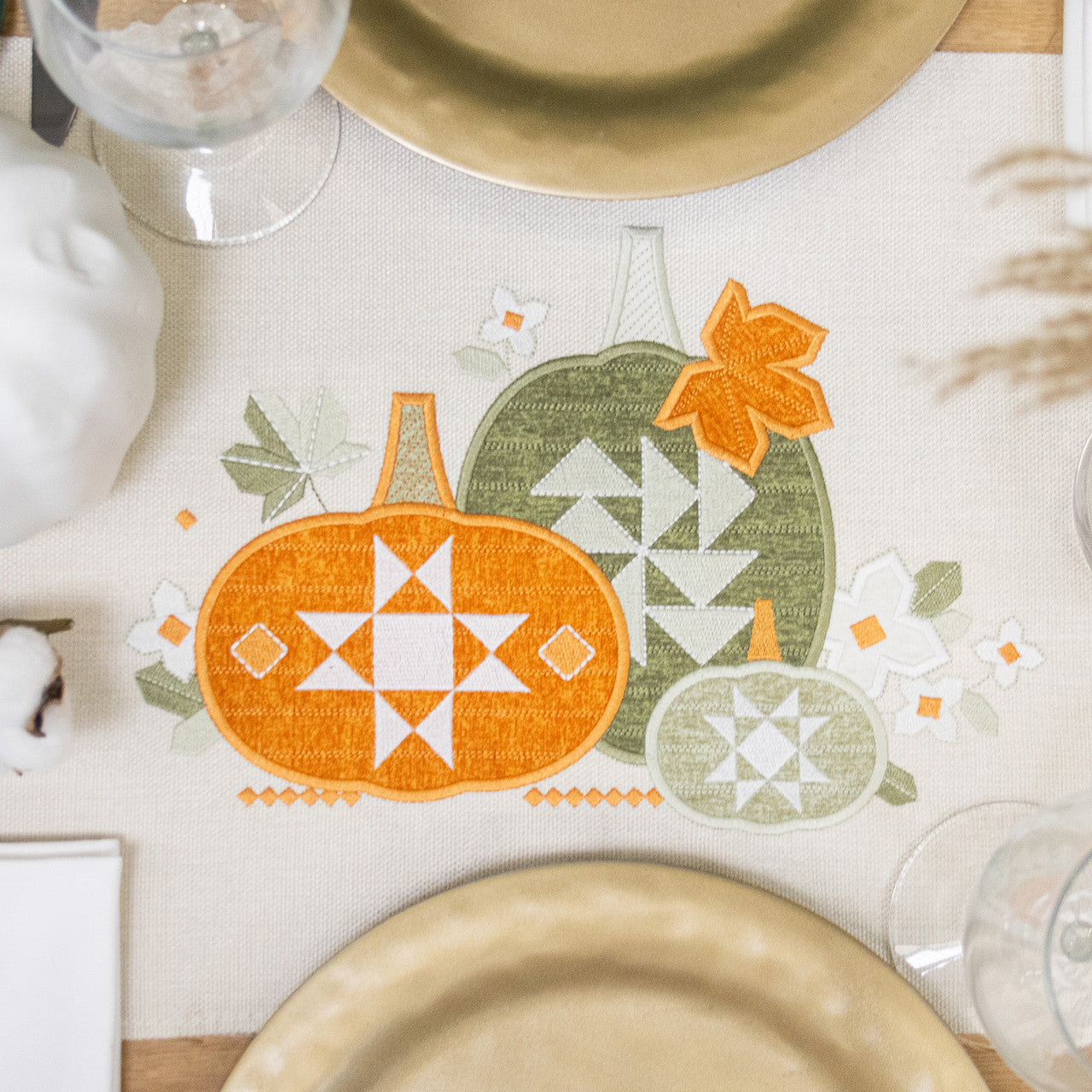 OESD Quilt Block Fall Applique SKU:13023USB (physical and digital download options)