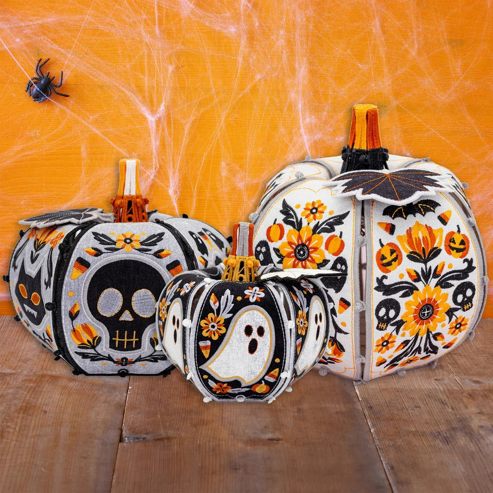 OESD Freestanding Midnight Garden Pumpkins FABRIC KIT