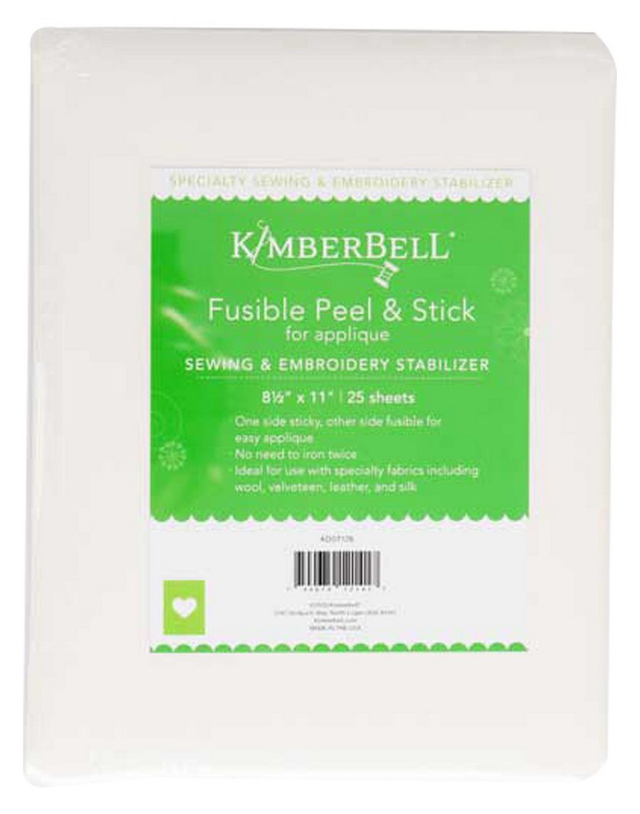 Kimberbell Fusible Pee & Stick KDST128 | 8 1/2" x 11" - 25 Sheets