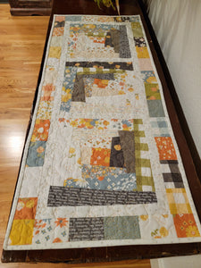 Wonky Log Cabin Trim Tool Garden Table Runner FREE Sew Along with Karen Bohl MAY 30TH FROM 10:30AM-1:30PM PST