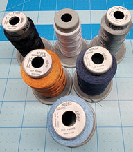 Load image into Gallery viewer, Kimberbell Digital Dealer December 2024- It's Snow Time Decorative Hot Pad Fabric Kit AND/OR Design AND/OR Thread kit