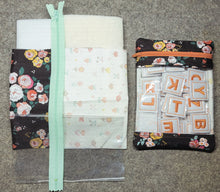 Load image into Gallery viewer, Curated Fabric Kit for Embroidery Garden Fabric Markers with OPTIONAL THREAD OPTIONS.  USE THE DROPDOWN WINDOW TO MAKE YOUR SELECTION