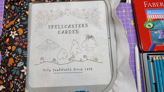 Crab Apple Hill Vile Toadstools - Creating an Embroidery Design from a Line Image in Design Center / IQ Designer Stellaire/Altair/Meridian/Dream Machine/Destiny