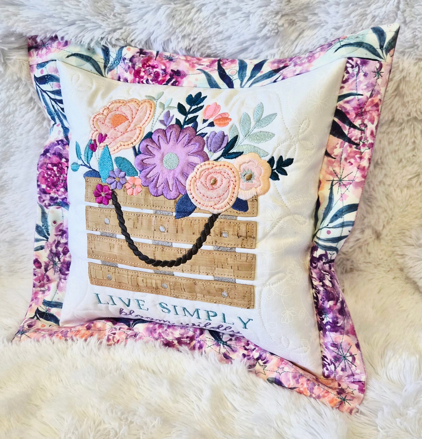 Specially Curated Fabric kit for Country Blooms Pillow featuring Moda Soulstice Fabric. This kit is made for up to a 10.5" x 10.5" Design. THREAD KITS AND FABRIC KITS WILL BE READY TO SHIP AT THE BEGINNING OF JUNE