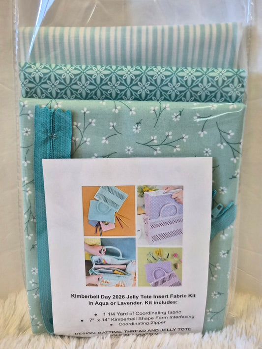 PREORDER Kimberbell Jelly Tote Insert Design AND/OR Optional Fabric KIT in (2) Colorways From KIMBERBELL DAY KD5163 DUE OUT JULY 18, 2026