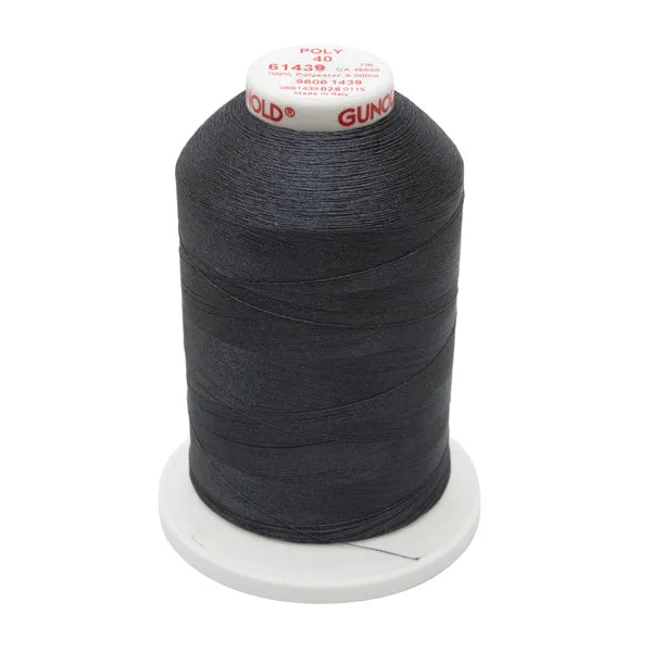 Gunold Poly 40 5000m Spool in Cool Black or Soft White Thread