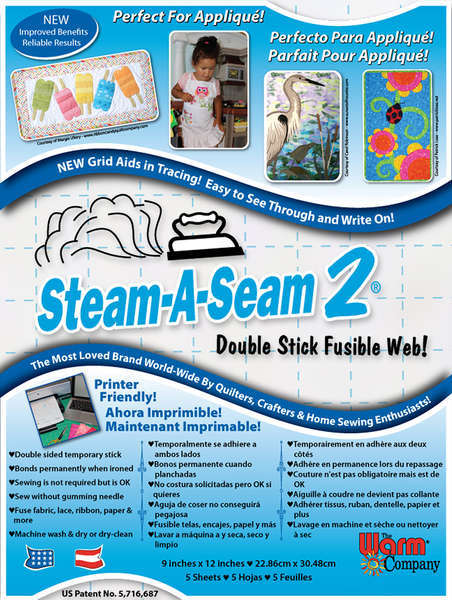 Steam a Seam 2 - 9" x 12" 5 sheets 5517WNN