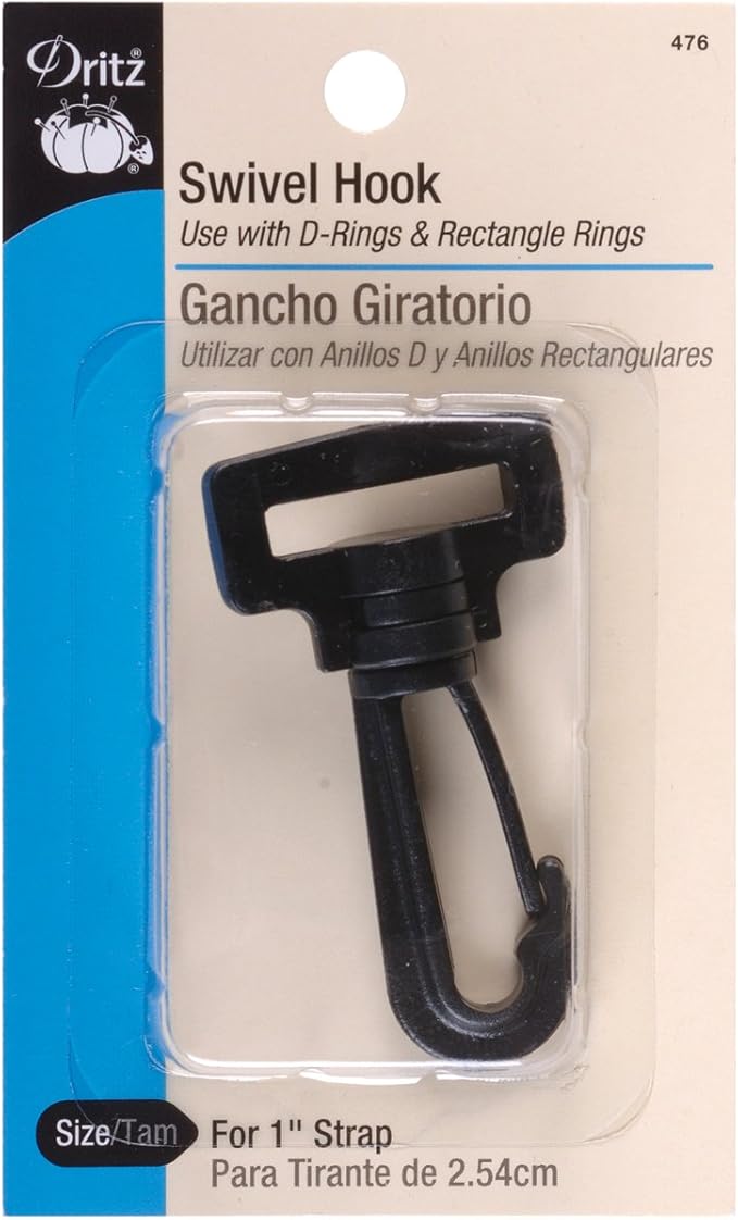 Dritz 1" Swivel Hook in Black 476