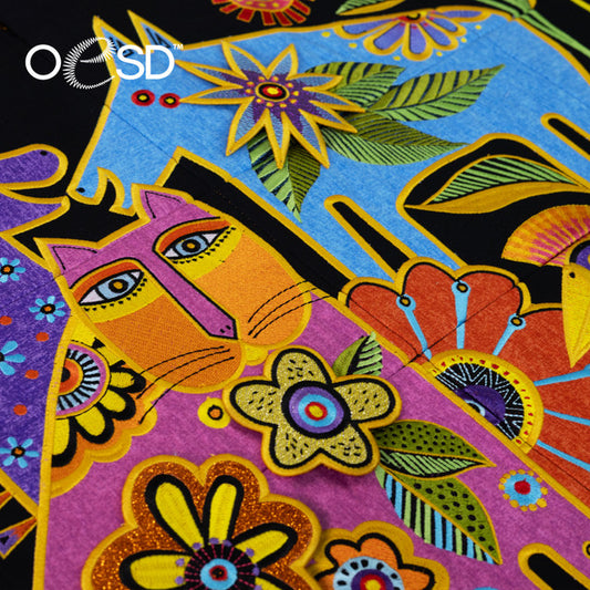 OESD Kindred Creatures Tiling Scene by Laurel Burch 80374 Digital Download