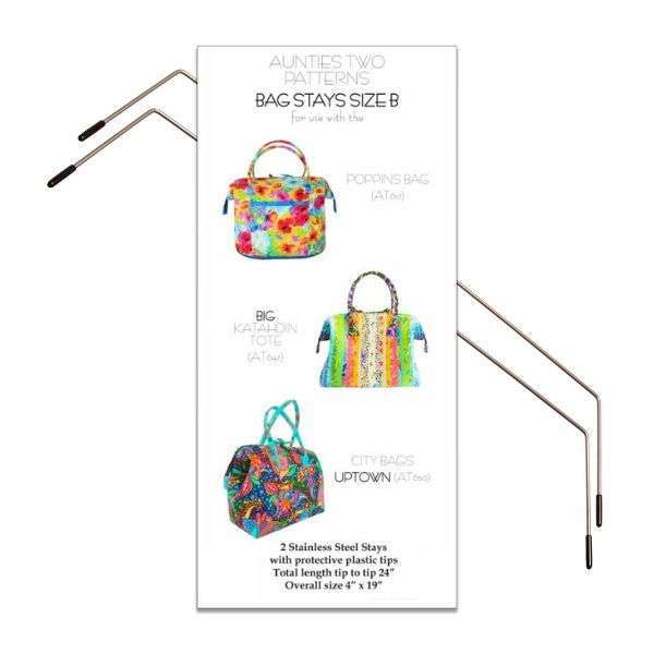 Aunties Two Patterns Bag Stays Size B AT627