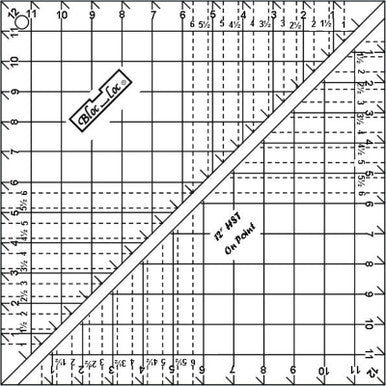 Bloc Loc Half-Square Triangle ON-POINT Ruler Options - Might be Special Order- use drop down menu to make selection