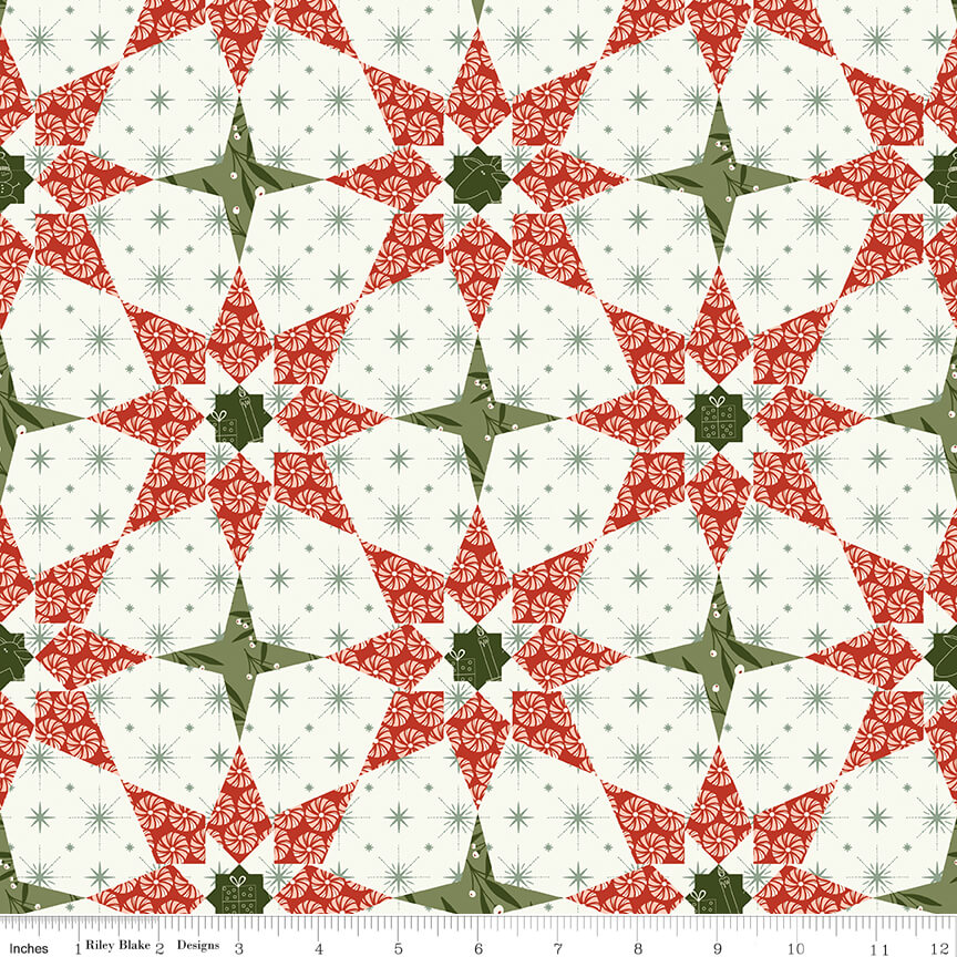 Riley Blake Christmas is in Town Cheater Fabric C14752 SOLD BY THE YARD