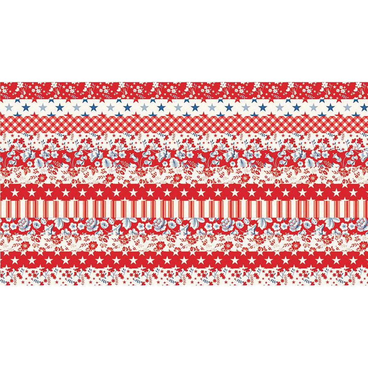 Riley Blake Freedom Garden C15626 Red Cheater Fabric SOLD BY THE YARD