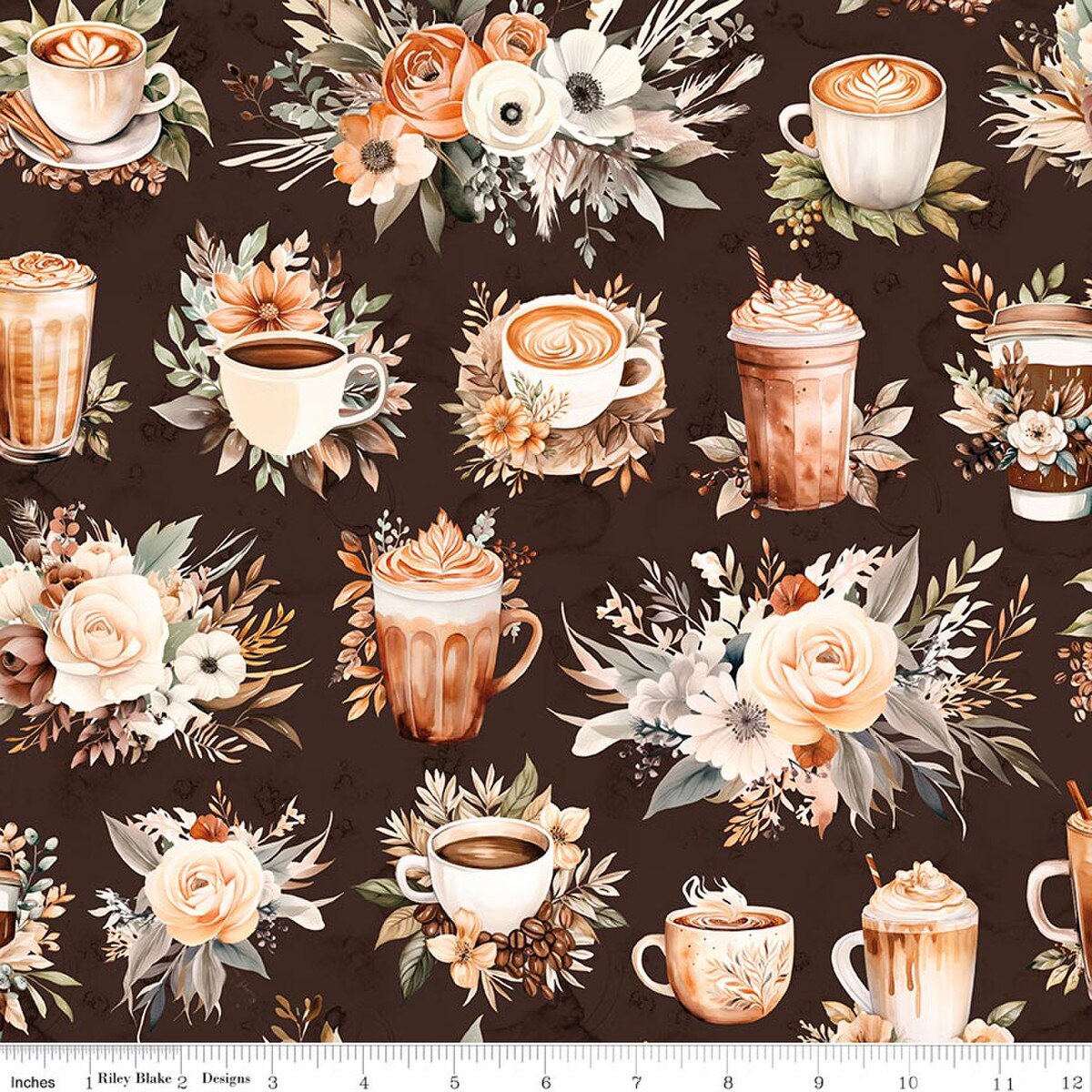 Riley Blake Coffee Time Fabric Collection Sold By The Yard (USE DROP DOWN MENU)