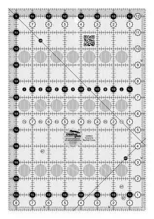 Creative Grids Quilt Ruler 8-1/2in x 12-1/2in Rectangle # CGR812