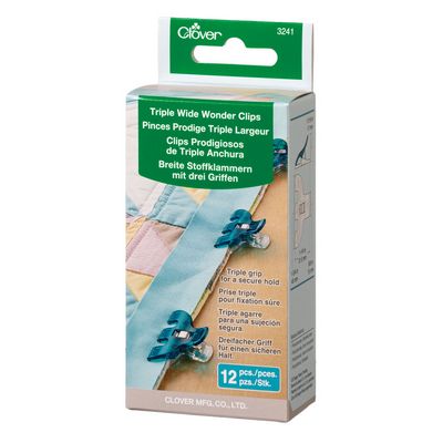 PREORDER Clover Triple Wide Wonder Clips (6 or 12 pack, use drop
