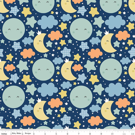 PREORDER Riley Blake Love you to the Moon Flannel Fabric Collection - Sold by the Yard DUE OUT SEPTEMBER 2026
