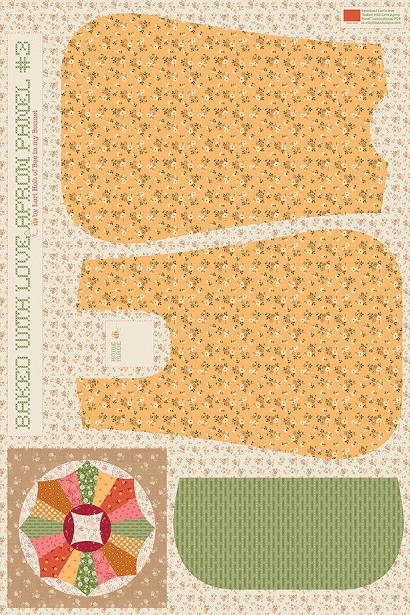 PREORDER Riley Blake Baked With Love 36" x 54" Apron Panels #1, #2, or #3 (use drop down menu) DUE OUT JULY 2026