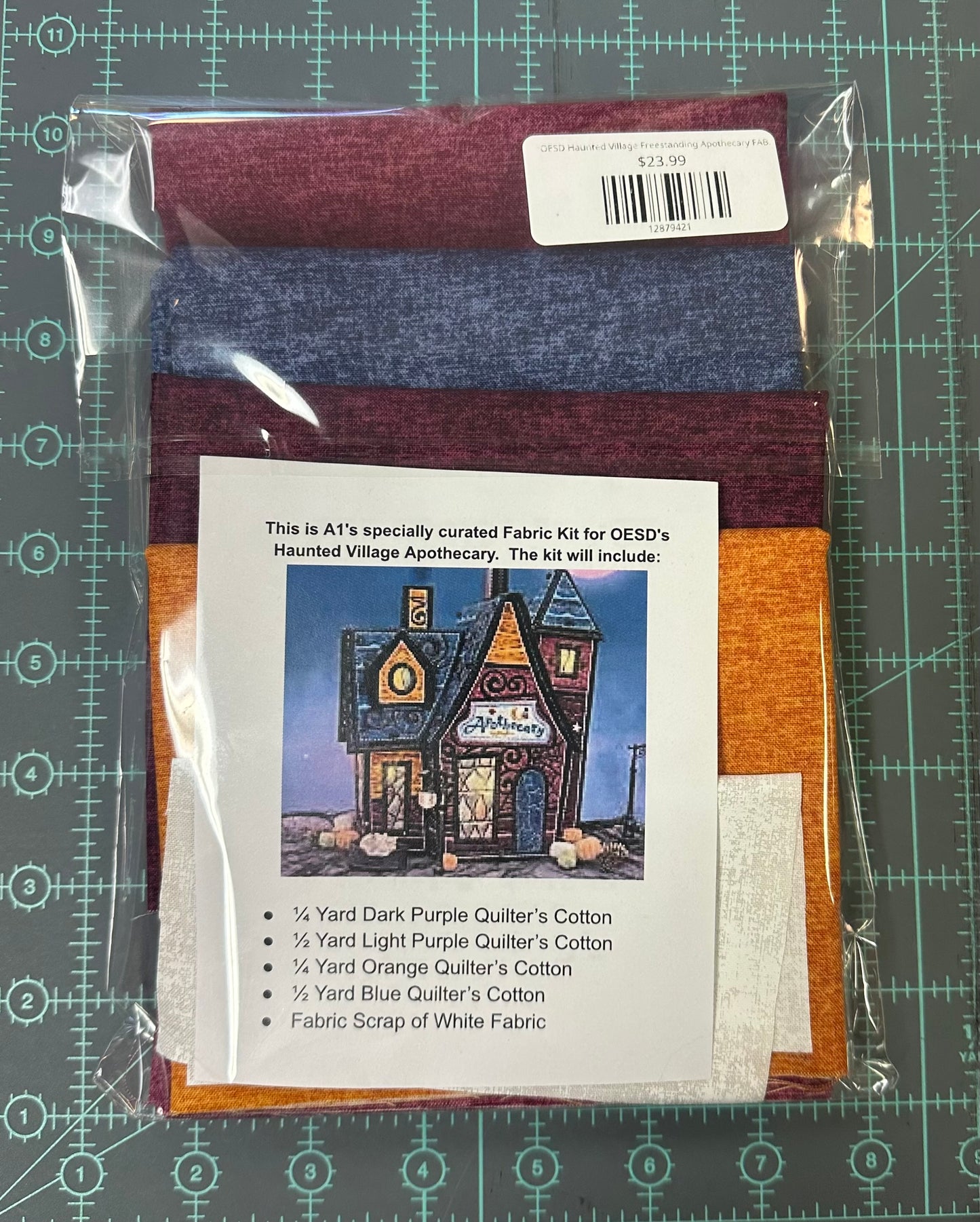OESD Haunted Village Freestanding Apothecary FABRIC KIT