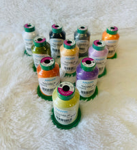 Load image into Gallery viewer, ISACORD THREAD KIT for Haunted Village Freestanding Bridge CHOOSE FULL KIT OR THREADS A LA CARTE.  USE THE DROP DOWN TO MAKE YOUR SELECTION. READY BEGINNING OF OCTOBER