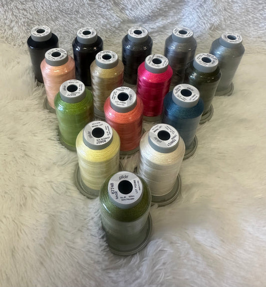 Kimberbell Home Sewn Monthly Tiling Scene Brown Box Special Thread Kits - DROP DOWN HAS FULL THREAD KITS FOR EACH MONTH AND/OR ALL COLORS A LA CARTE
