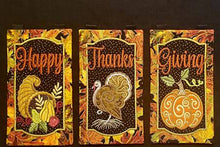 Load image into Gallery viewer, Happy Thanks Giving Table Top Display Embroidery Design by Janine Babich JBDHTG