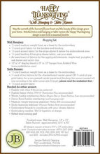 Load image into Gallery viewer, Janine Babich Happy Thanks Giving Wall Hanging and Table Runner JBDTHKS