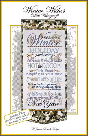Janine Babich Winter Wishes # JBDWW Wall Hanging Design (physical or redemption code)