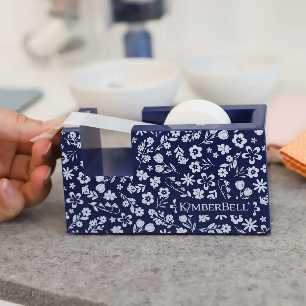 Kimberbell Navy Floral Tape Dispenser KDTL131