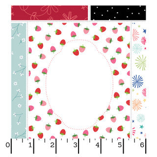 Kimberbell Stitched With Love Kimberbell Quilt Label Panel - 27" MAS11080-Z Sold per panel