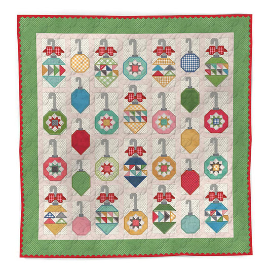 PREORDER Riley Blake Decorating the Tree Quilt Fabric Kit by Lori Holt KTME-36472 DUE OUT AUGUST 2026
