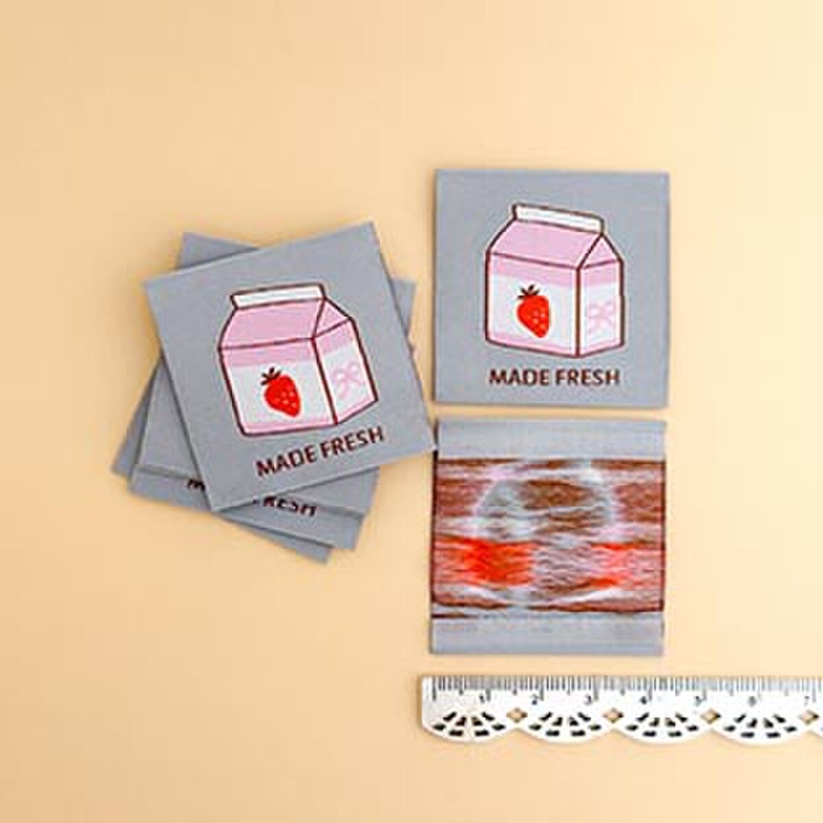 Minki Kim Made Fresh Woven Labels SKU: P178-SIWL42 (8 pack)