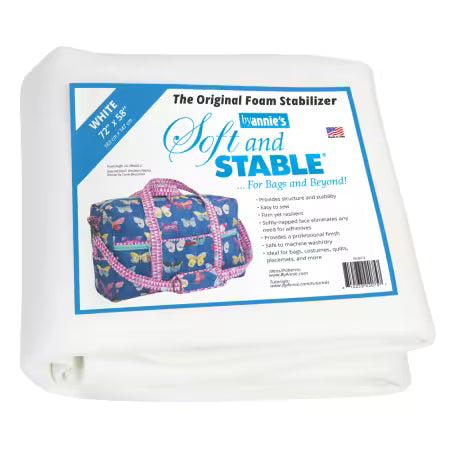 Soft and Stable White 100% Polyester Foam Stabilizer 72in x 58in # PBASS2072