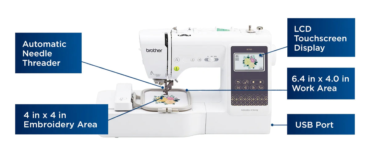 Brother SE700 WLAN Combo Machine, 4 X 4 Hoop