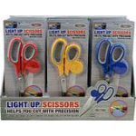 LED Light Up Scissors 8.5 Inches (Various Colors)