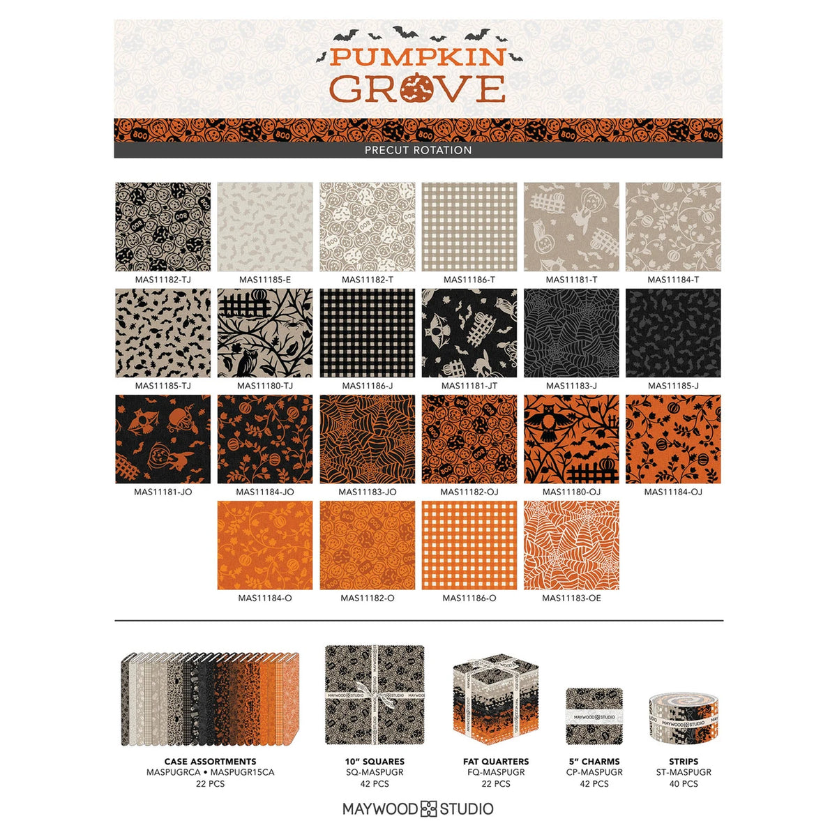 Maywood Studio Pumpkin Grove 10" Stacker SQ-MASPUGR