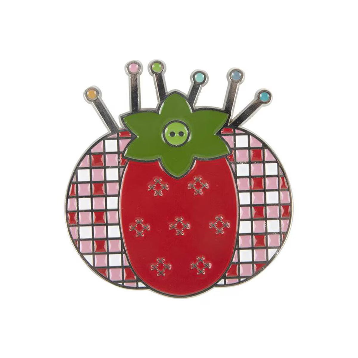 Riley Blake Lori Holt Tomato Pin Cushion Needle Minder SKU: ST-22912