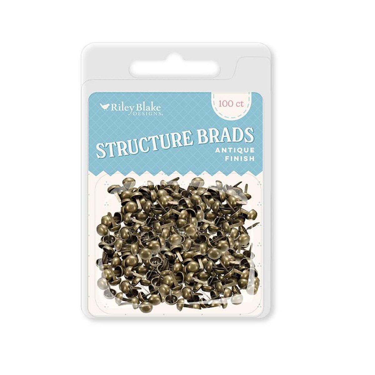Riley Blake Structure Brads Antique Finish 100 Count ST-42729