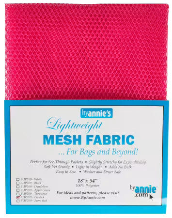 ByAnnies Lightweight Mesh Fabric SUP209-Lipstick