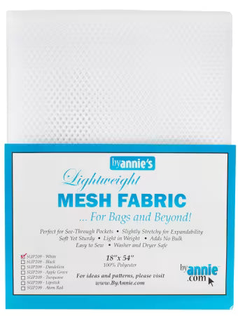 ByAnnies Lightweight Mesh Fabric SUP209-White