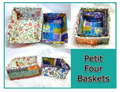 A1's Curated Class Kit for by Annie Petit Four Baskets using Liberty of London Haberdashery Floral Fabric