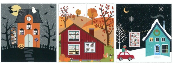 Embroidery designs for Kimberbell Home Sewn Fabric Tiles AND/OR Optional Embellishment Kit for WHOLE Year KDKB1320 (USE DROP DOWN MENU FOR SELECTION)