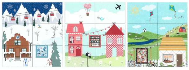 PREORDER Kimberbell Home Sewn Fabric Tiles Machine Embroidery Patterns AND/OR Optional Embellishment Kit for WHOLE Year KDKB1320 (USE DROP DOWN MENU FOR SELECTION)