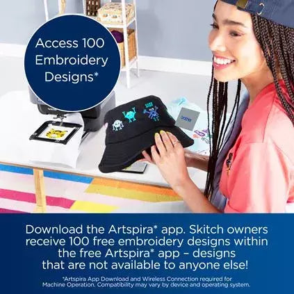 Brother PP1 Skitch, Artspira App Enabled Embroidery Machine SHIPS FOR FREE