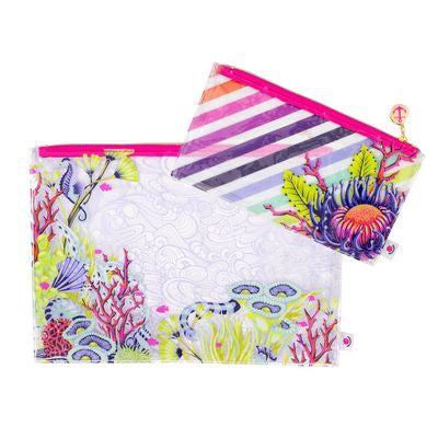Tula Pink Floral Reef Pencil Pouch TPXSFR