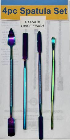 ToolTron 4pc Probe & Stabilizer Tool Spatula Set Titanium Oxide # TT00012 JEANNE'S FAVORITES