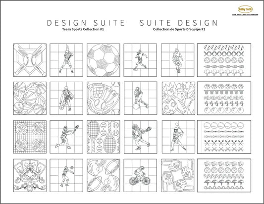 Baby Lock Fills and Motifs Team Spotys Collection #1 BLA-IQFM5