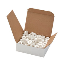 Load image into Gallery viewer, Clear-Glide Poly Bulk Prewound Class 15A 135yd Bobbins White 80 Per Package # 13305-15A