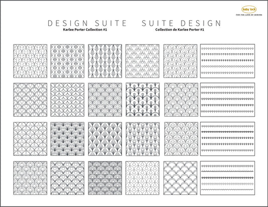 Baby Lock Design Suite Fills and Motifs Karlee Porter Collection #1 BLA-IQFM-KP